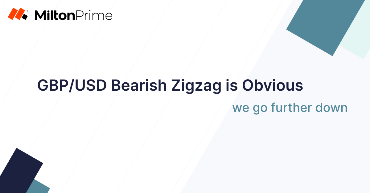 GBP/USD 6 Point Zig Zag for Bearish Continuation